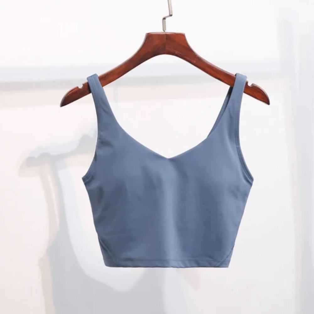 LONGLINE SPORTS BRA (BLUE)